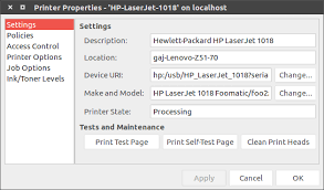 Install it by selecting the hp laserjet pro cp1025nw driver which is part of the hplip package. Drivers Hp Laserjet Won T Print 16 04 Lts Ask Ubuntu