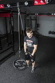 Fitness triceps straps tricep pulldown cable weight lifting strength training. Spud Inc Econo Tricep And Lat Pulley Poulie Musculation Arriere Cour Gym Salle De Gym A La Maison