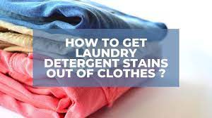 To remove detergent stains on clothes, you can also use coffee grounds. How To Get Laundry Detergent Stains Out Of Clothes