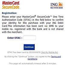 You can register for netsafe/verified by visa(vbv)/ mastercard® securecode™(msc)/ protectbuy sm online in 3 simple steps. One Time Password Wikipedia