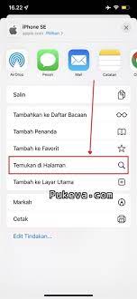 Cara Mencari Kata/Teks Di Safari IPhone Dan IPad