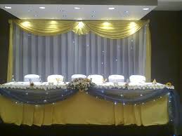 Yellow Wedding Hightable Decor Usaka Zambia High Table Wedding Deco Decor