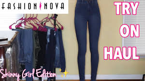 Fashion Nova Jean Try On Haul Size 0 And Size 1 For Skinny Girls