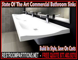 commercial bathroom sinks that go green