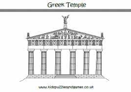 I wanted to balance how the ancient greeks portrayed the gods and goddesses in their artwork with modern considerations (like making sure everyone had their clothes on) to come up with pages children would enjoy coloring. Ancient Greece Colouring Sheets Kids Puzzles And Games