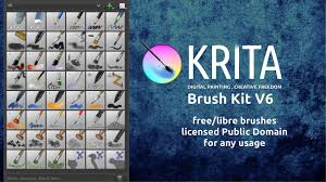 Free Krita Brushes V6 Presentation Krita Krita Tutorial Digital Art Beginner