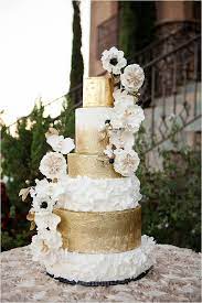 Luxe Wine Country Estate Wedding Inspiration From Michelle Garibay Events White And Gold Wedding Cake Gold Wedding Cake Wedding