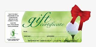 Certificate and the method of payment you'll use (check, cash, or credit card). Golf Lesson Gift Certificate 740x327 Png Download Pngkit