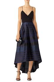 Rent Stripe High Low Gown By Slate Willow For 70 80 Only At Rent The Runway High Low Gown Hi Low Dresses Stripes Fashion
