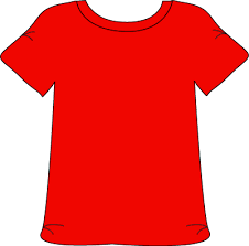Red Tshirt Red Tshirt Clip Art Kids English