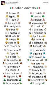Animales Es Italiano Como Aprender Italiano Aprender Italiano Idioma Italiano