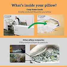 Cuscino memory tessuto aloe vera. Coop Home Goods Cuscino Ad Altezza Regolabile In Memory Foam Ipoallergenica Certipur A Strisce Con Rivestimento Ultra Tech Rimovibile Lavabile In Lavatrice Derivato Dal Bambu Naturale Amazon It Casa E Cucina