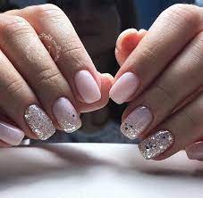 Accent nail art are having so much hype in these days and ladies also love this art design so much. Pin By Silke On Manikyur Pale Pink Nails Glitter Accent Nails Special Nails