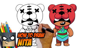 Grab your pencil and paper and watch as i guide you through these easy to follow drawing instructions. How To Draw Brawl Stars Nita Step By Step Tutorial Youtube