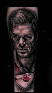 Dexter Morgan Tattoo By @Connor Strong Tattoos 🔥🔥🔥 #dexter #dextermorgan  #tattoo #dextertattoo #bloodslide #blackandgreytattoo #tonightsthenight  @Dexter