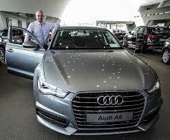 Audi A6 Stock Model As Pictured With Audi General Manager In Audi Waterford Ireland Audi A6 Audi Bmw Car