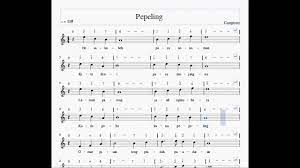 Not Angka Lagu Jawa Pepeling