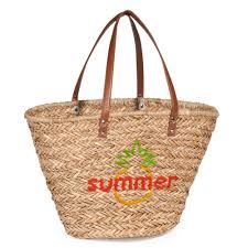 Panier De Plage En Vannerie Et Laine Tricolore Tricotin Mobilier De Salon Objet Deco Maison Panier Plage