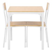 Maybe you would like to learn more about one of these? Sunsky Uk Warehouse Dining Table And 2 Chairs Wooden Steel Frame Kitchen Dining Table Set