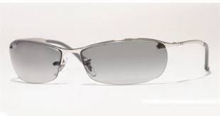 These designer sunglasses cannot take prescription lenses.; Ray Ban Rb3186 Top Bar Rectangle 003 11 Sunglasses In Silver Smartbuyglasses Usa