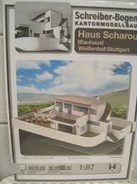 Kostenlose lieferung für viele artikel! Haus Scharoun Bauhaus Weissenhof Stuttgart 1 87 H0 Kartonbausatz Neu Bastelbogen Ebay