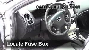 Maybe 15 switch them out 1 by one. Interior Fuse Box Location 2003 2007 Honda Accord 2005 Honda Accord Ex 2 4l 4 Cyl Sedan 4 Door