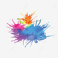 فرشاة ألوان مائية متعددة الألوان تأثير فرشاة الخلفية متعدد الألوان بقع برشاش سائل حبر Png والمتجهات للتحميل مجانا