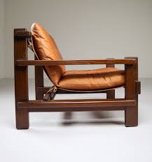 The arm height for these chairs is 19.75. Pair Of Cognac Leather Lounge Chairs By Carl Straub Germany 1960s Mid 20th Century Davidowski Recent Added Items European Antiques Decorative