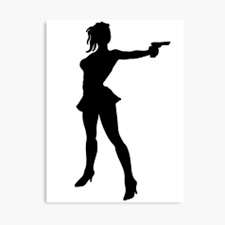Sexy Gun Silhouette Photographic Print By Megalawlz Redbubble Gun silhouette vector download free gun silhouette. redbubble
