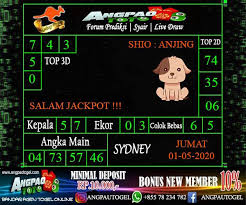 Syair Sydney Hari Jumat 01 Mei 2020 Inggris Sydney Kamis