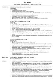 Tailor your resume by picking relevant responsibilities from the examples below and then add your accomplishments. Clinical Research Associate Resume Samples Velvet Jobs