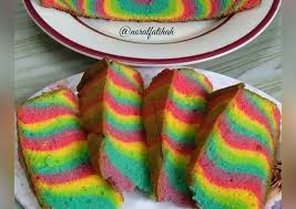 Resep 'camilan tanpa telur' paling teruji. Resepi Kek Pelangi Yang Paling Sedap Www Resepiku Buzz