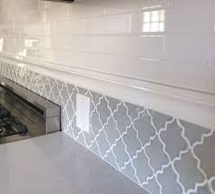 Backsplash In My New Kitchen Subway Tiles And Arabesque Tile Kitchen Tiles Backsplash Home Kitchens Kitchen Design
