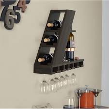 Wall mounted wine rack glass holder white koctyna homeware. Modern Wine Glass Rack Off 50