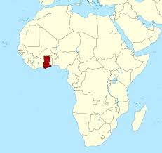 Africa map with ghana highlighted campinglifestyle. Detailed Location Map Of Ghana In Africa Ghana Africa Mapsland Maps Of The World