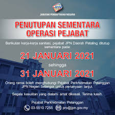 Check spelling or type a new query. Portal Jpn Penutupan Sementara Operasi Pejabat Jpn Daerah Petaling