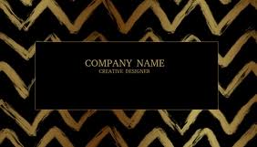 Enroll as a new user. Elegant Chevron Business Cards Template Postermywall