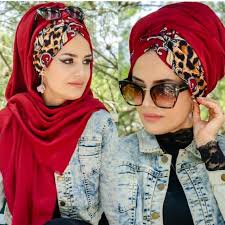 Bordo Hazir Sal Modelleri Fashion Church Hats Hijab