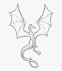 The little dragon throwing fire. Drawing Simple Color Chinese Dragon Drawing
