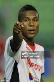 Luis Colmenarez of Deportivo Lara reacts during a match between... News  Photo