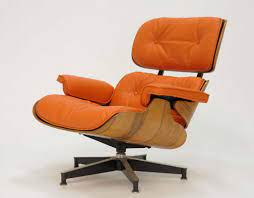 eames in orange eames lounge chair eames orange office chairs