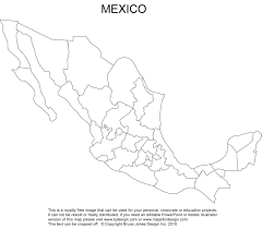 Mexico Map Royalty Free Clipart Jpg Mexico Map Outline Art Map