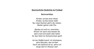 Im Freibad Sommerliche Gedichte Stimme Gedichte Logopadie Freibad