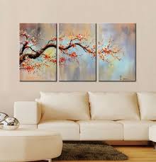Moreover, glass or plastic frames protect your prints or photographs from the elements. Amazon Com Artland Modern 100 Hand Painted Flower Oil Painting On Canvas Orange Plum Blossom 3 P Canvas Art Wall Decor 3 Piece Canvas Art Colorful Wall Art
