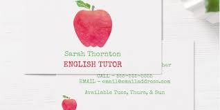 Like any job, tutoring has its challenges. Tutoring Business Cards Pretty Business Cards