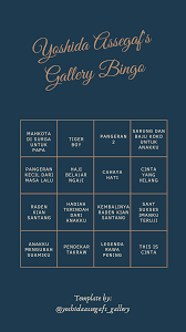 Yag Bingo Di 2020 Belajar Bingo Foto Diri Sendiri