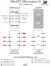 This is the diagram that was used to confirm my same need. Rocker Switch Wiring Diagrams New Wire Marine