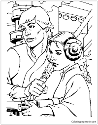 Luke artist colourmen, collingwood, australia. Luke And Leia From Star Wars Coloring Pages Cartoons Coloring Pages Free Printable Coloring Pages Online