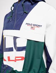 Polo sport fleece jogger pant. Polo Ralph Lauren Sport Overhead Jacket Multi In Blue For Men Lyst