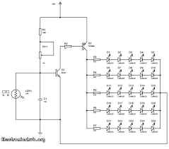 Same with the normal street light, this one automatically turns on when environment is dark (night or gloomy rainy street light circuit. Auto Intensity Control Of High Powered Led Lights Circuit Power Led Electrical Projects Simple Electronics